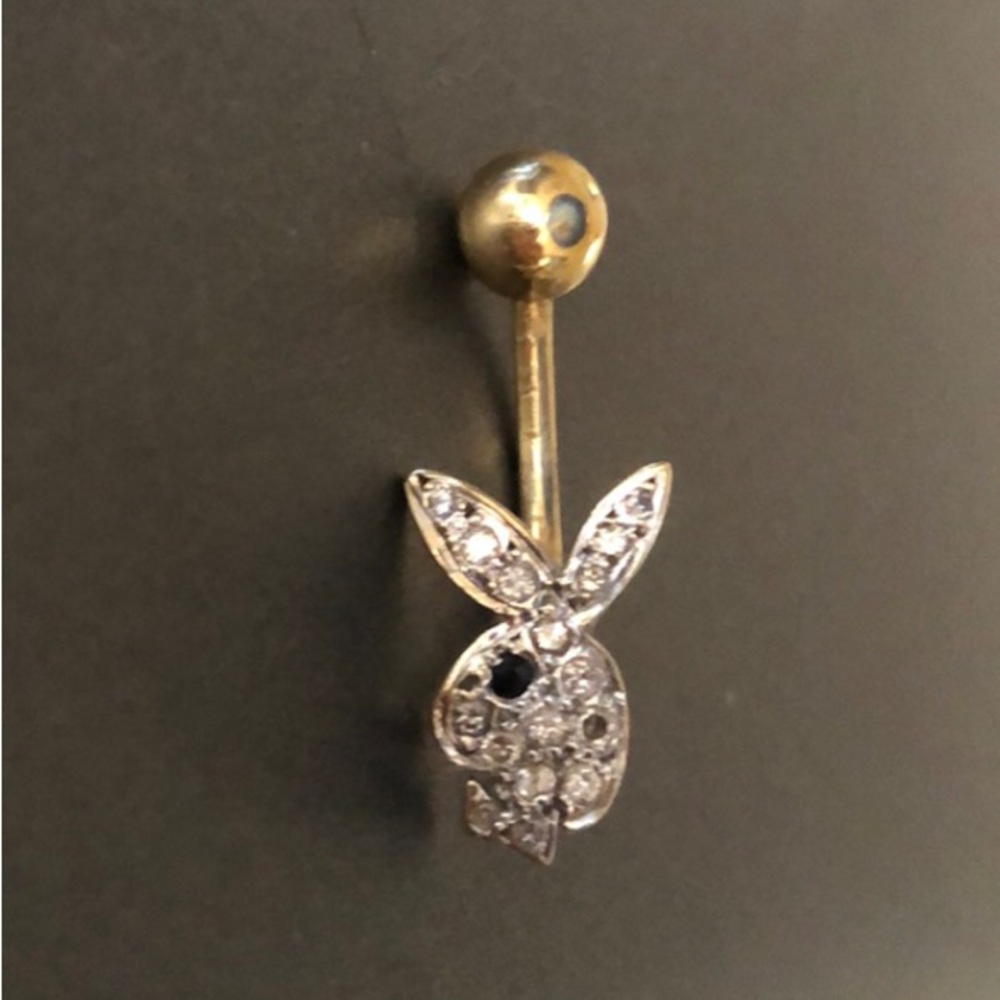 PLAYBOY Bunny DIAMOND belly button ring